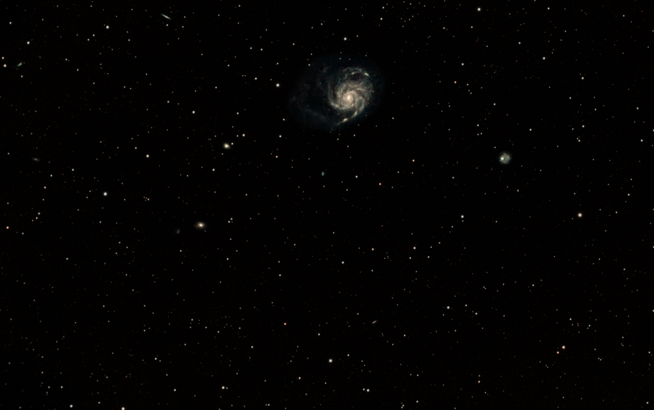 M101, the Pinwheel Galaxy, Wide Field