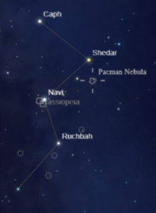 A location map of the PacMan Nebula
